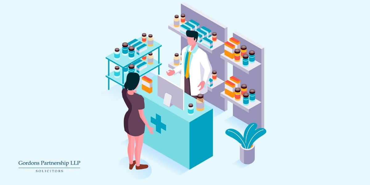 Graphic of a pharmacy