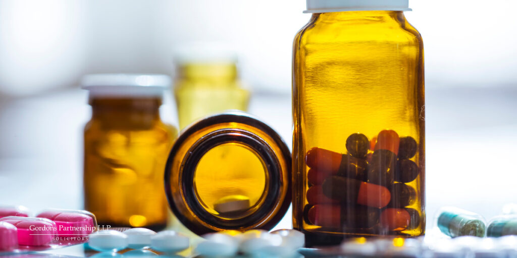 Bottles filled with pills