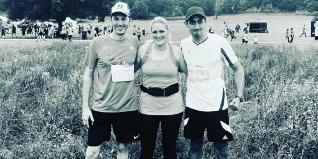 Gordons team after the run.