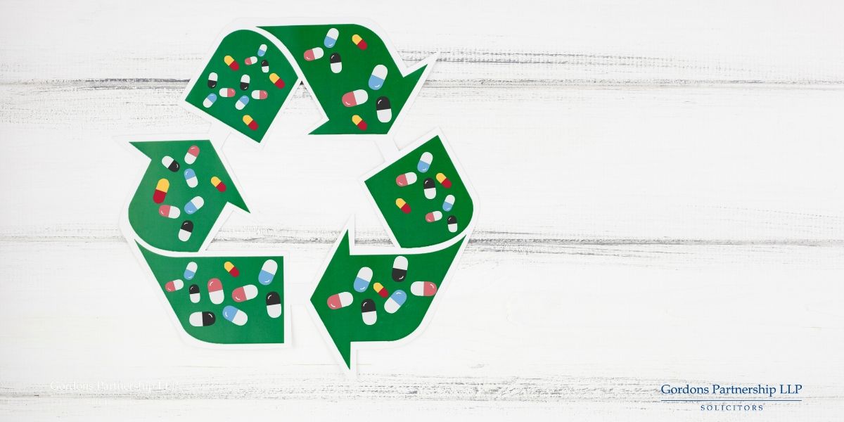 Reuse symbol with pills on it