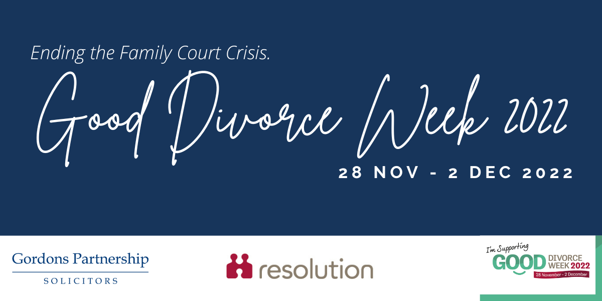 "Ending the Family Court Crisis Good Divorce Week 2022" banner