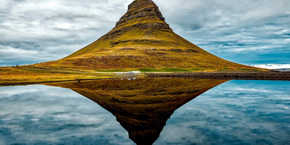 Iceland Mountain with Reflection