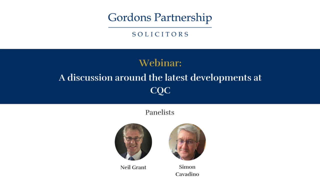 Cover image for recent webinar with expert healthcare panelists Neil Grant and Simon Cavadino