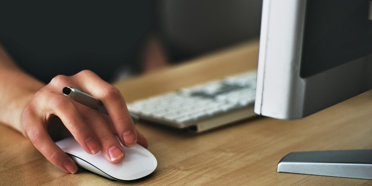 Person on computer