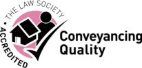 Conveyancing quality logo on transparent background.